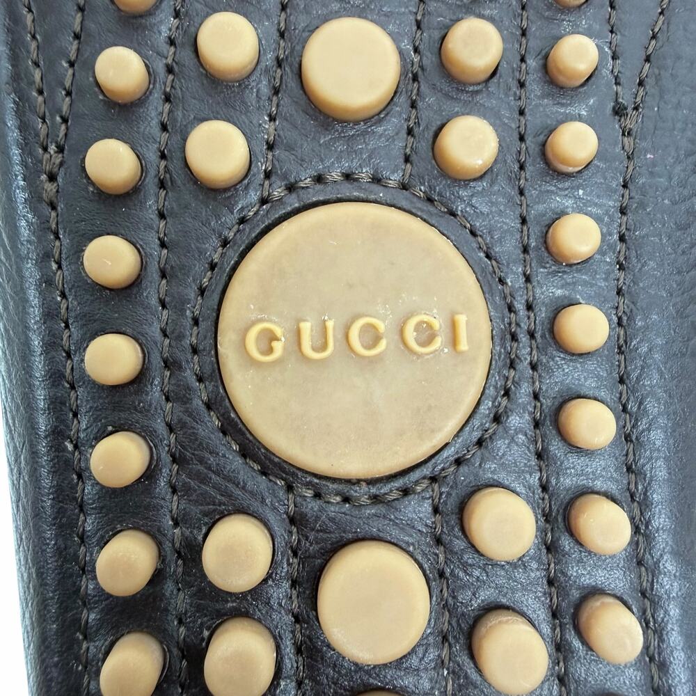 Gucci Horsebit Web Leather Driver Loafer Slip On Brown Size 10/ 10.5 - Picture 12 of 14